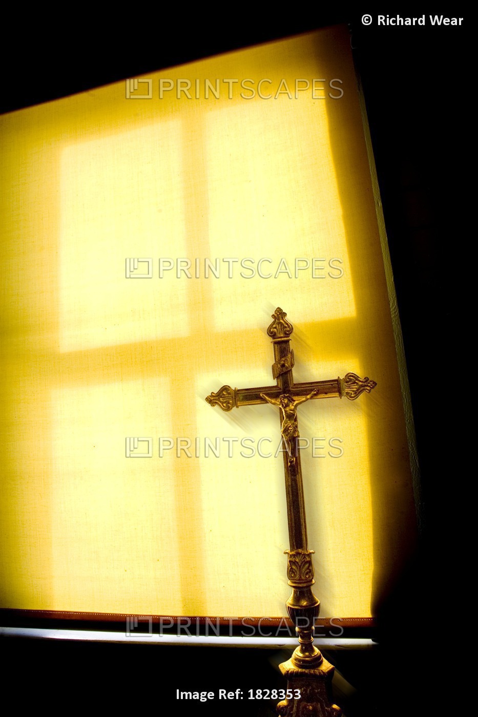 Crucifix Next To A Window