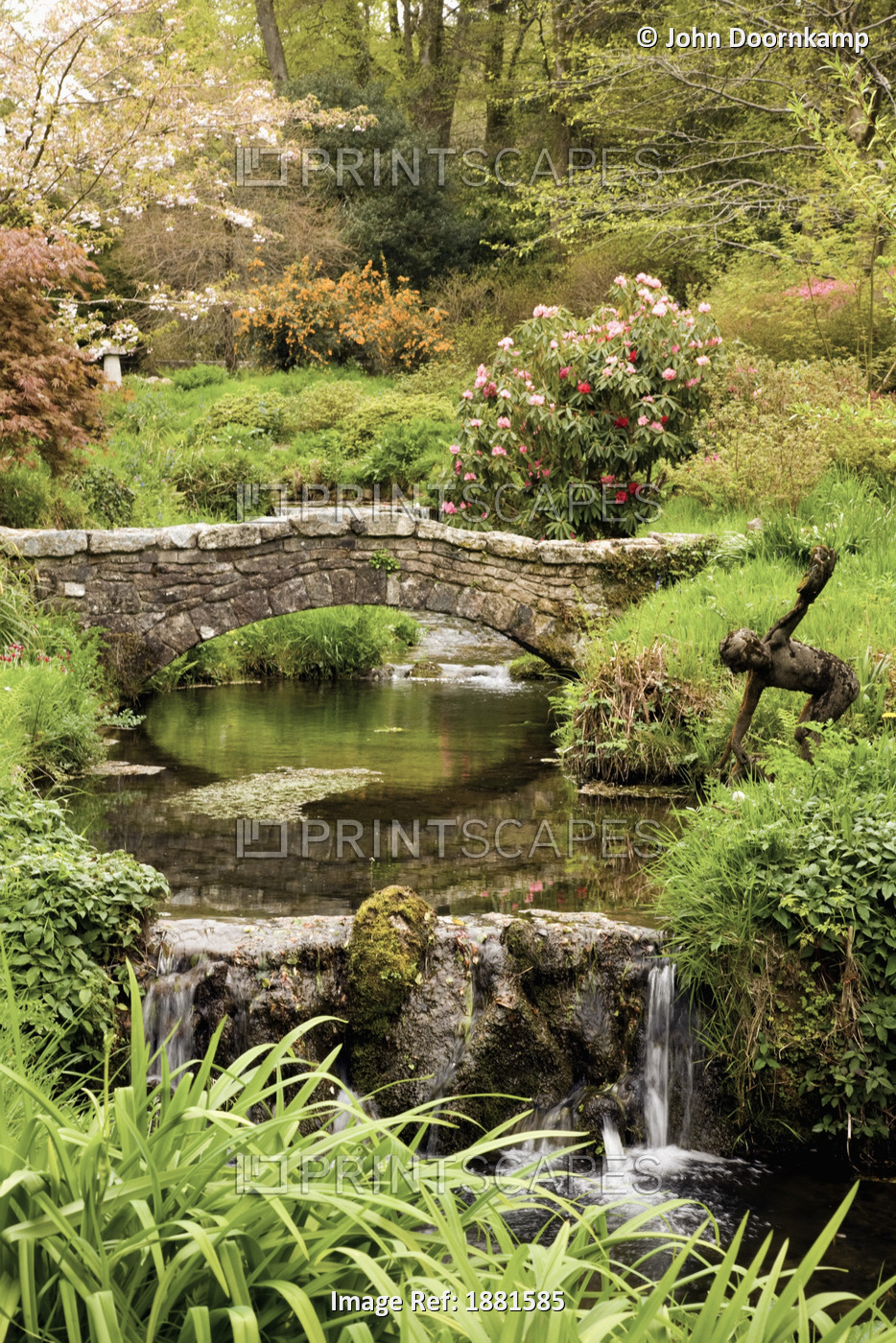Old Stone Bridge Over A Stream In Dartmoor National Park; Devon, England