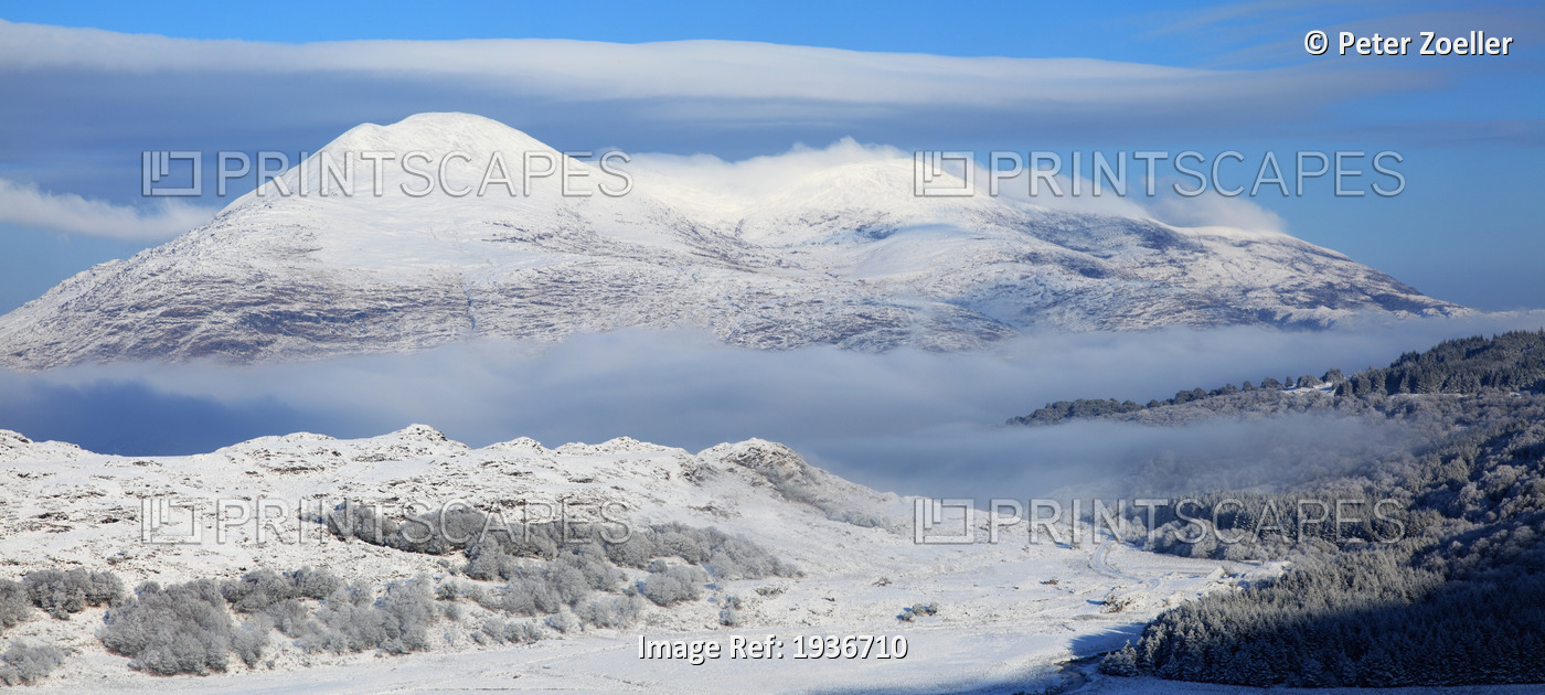 Snow Covered Landscape In Winter Near Killarney; County Kerry Ireland