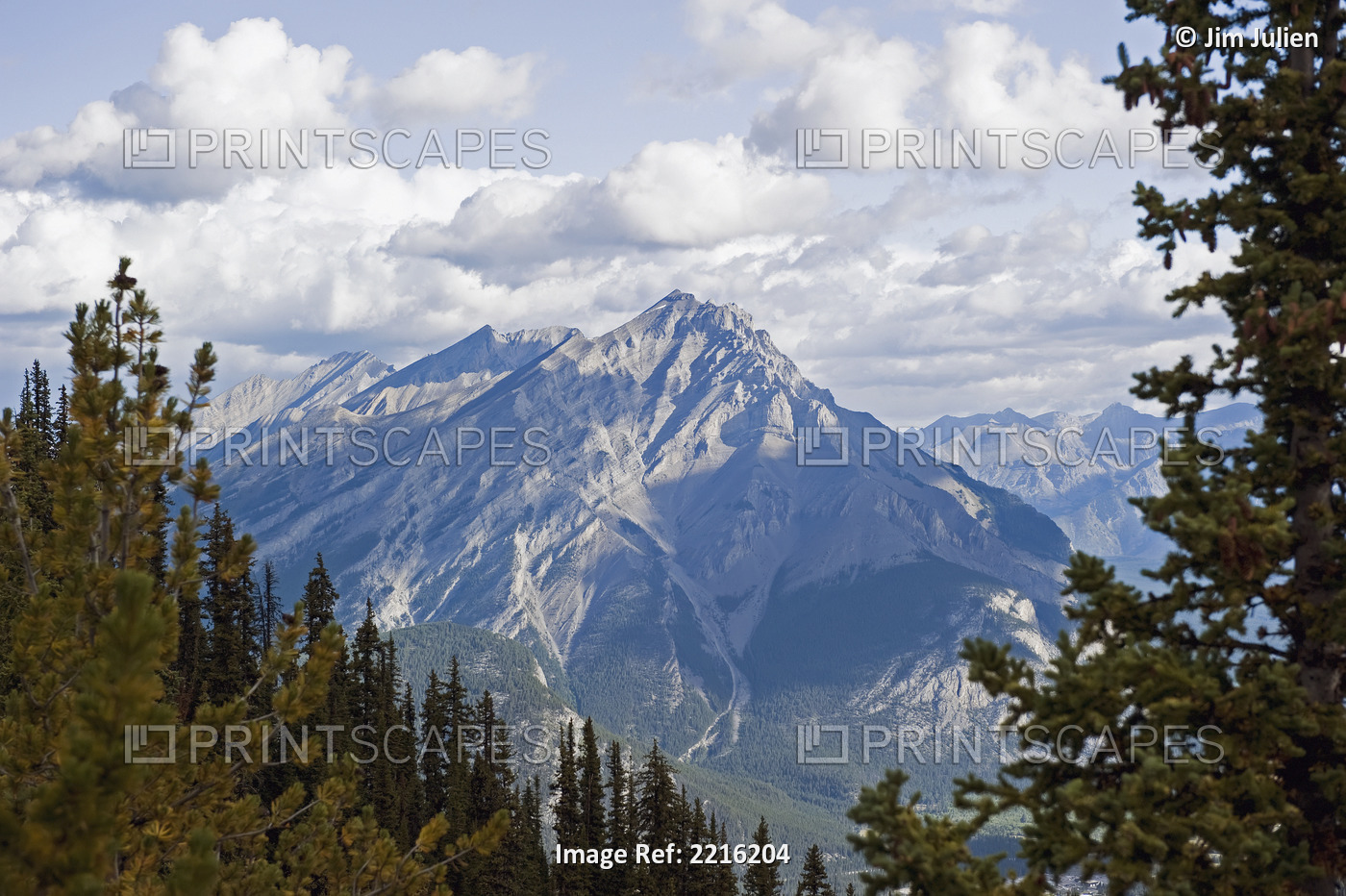 Rugged mountain peak;Banff alberta canada