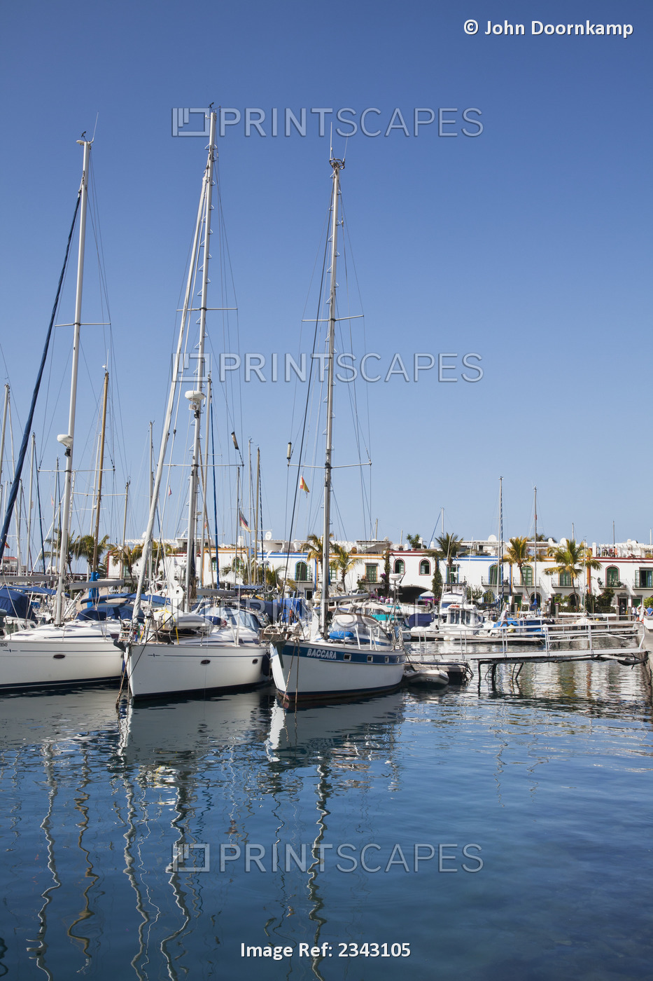 Yachts In The Marina; Puerto Morgan, Gran Canaria, Spain