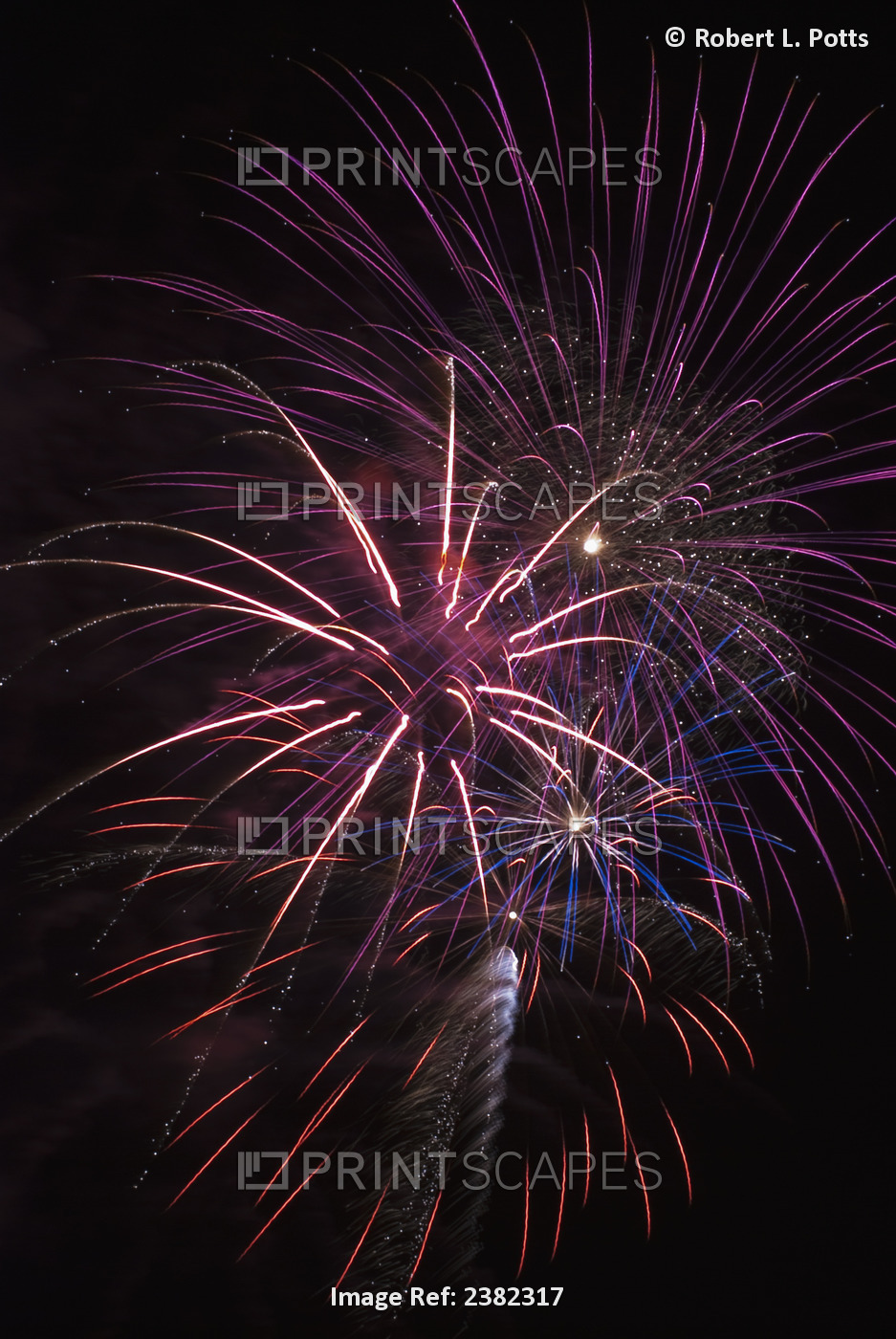 Fireworks Display; Astoria, Oregon, United States Of America