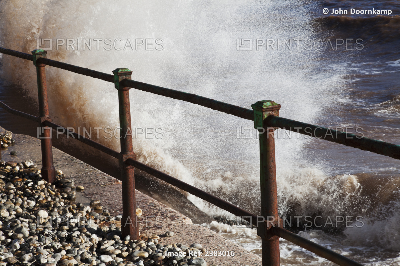 The power of the waves, Sidmouth, England