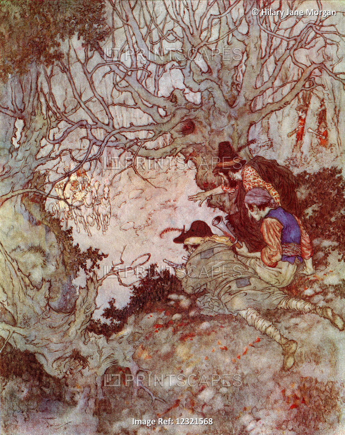 "it Is Gold, It Is Gold!" They Cried.  Illustration By Edmund Dulac For The ...