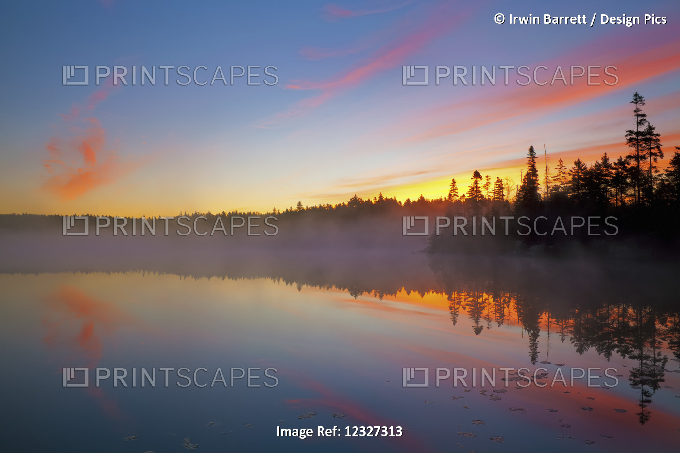 Jacks Lake At Sunrise; Bedford, Nova Scotia, Canada