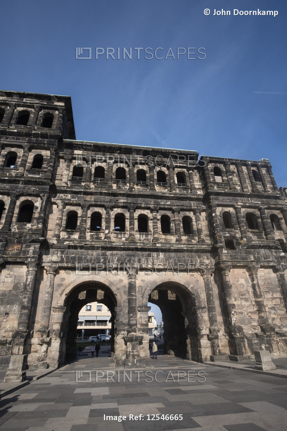 TRIER MOSEL VALLEY PORTA NIGRA VIEWED FROM THE INNER SIDE