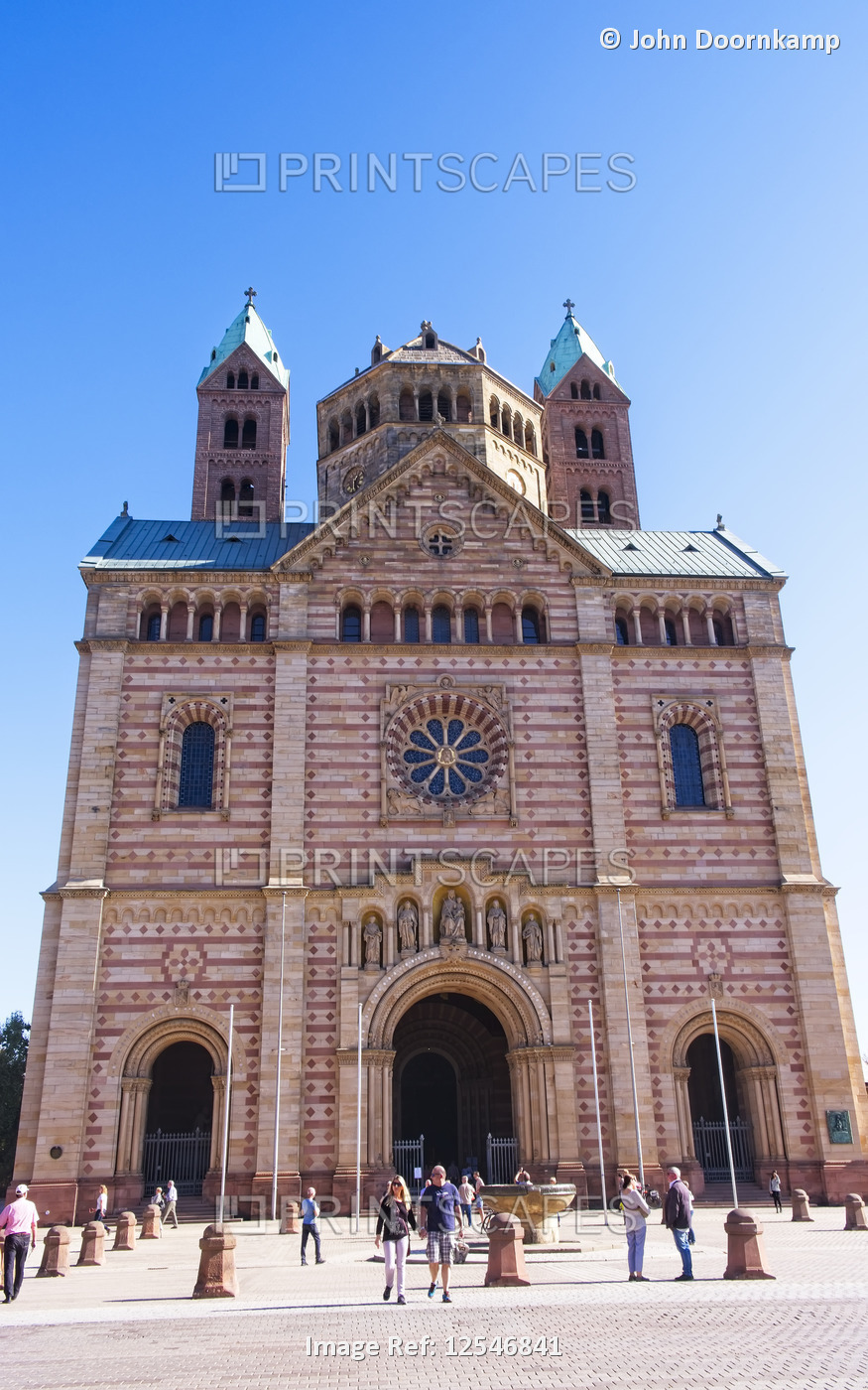 SPEYER IMPERIAL CATHEDRAL BASILICA OF THE ASSUMPTION AND ST STEPHEN FRONT VIEW